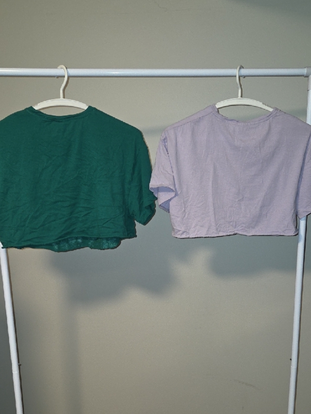 Lot Of 2 Crop Tops,Green Boston Graphic And New York Tee - Picture 3 of 8